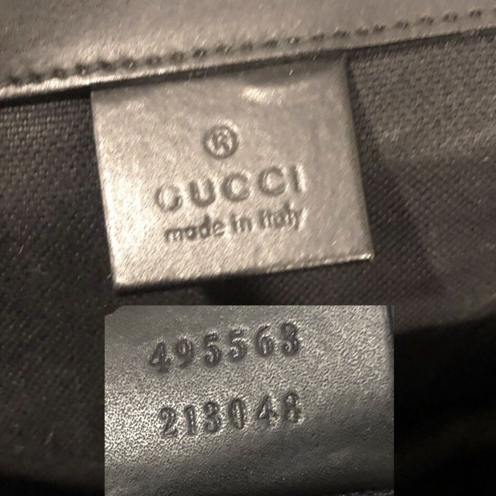 GUCCI GG SUPREME Backpack Black Soft Canvas Leather Large Size AUTHENTIC - Picture 7 of 17
